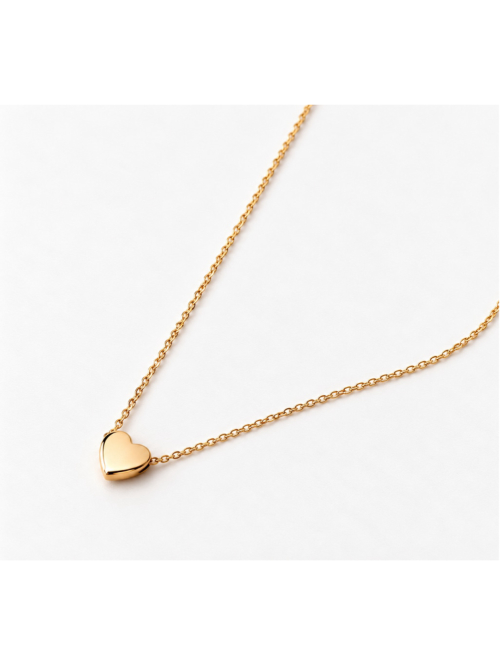 A New Day 14K Gold Plated Heart Slider Pendant Necklace | Minimalist Romantic